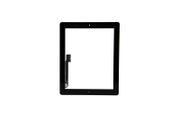 For iPad 3 / iPad 4 Digitizer Touch Screen Glass Home Button Black With Adhesive - FHT10IPDLCD
