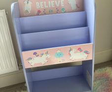 Wooden Unicorn bookcase