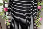 tunic Zara black &amp; white tunic top asymmetrical style small