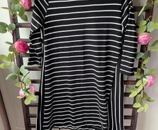 tunic Zara black & white tunic top asymmetrical style small