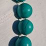 Turquoise Beaded Sterling Silver Necklace Image 7