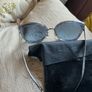Authentic Chanel Blue Sunglasses Image 4