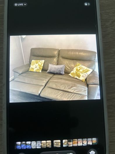 3 seater leather recliner sofa