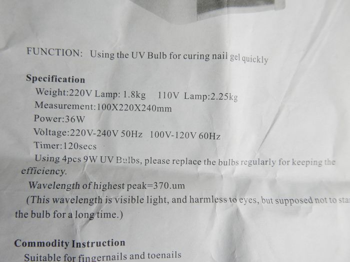 Nail Dryer, Professional 36W Nail Polish Dryer UV Lamp Light