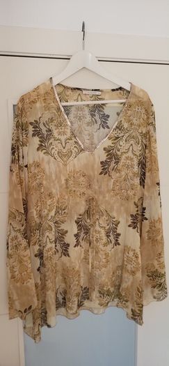 B-Young sheer beachwear / blouse Sz XL (Fit 10-14UK)