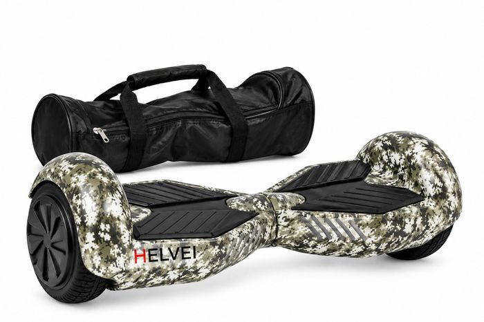 HELVEI 6.5 inch Camo Hoverboard and Hoverkart Bundle