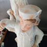 Antique Victorian Bisque Statue Candle Holder "Country Boy" Image 2