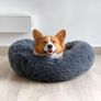 Plush Donut Dog Bed, Calming Round Dog Cat Bed Soft and Fluffy Cuddler Pet Cushion Self-Warming Puppy Beds Machine Washable Image 6