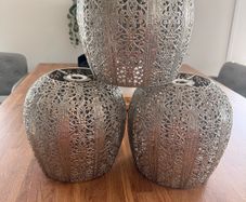 Silver/metal light shade