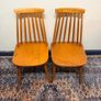 A Nice Pair of Mid Century Scandinavian Teak Chairs Image 4