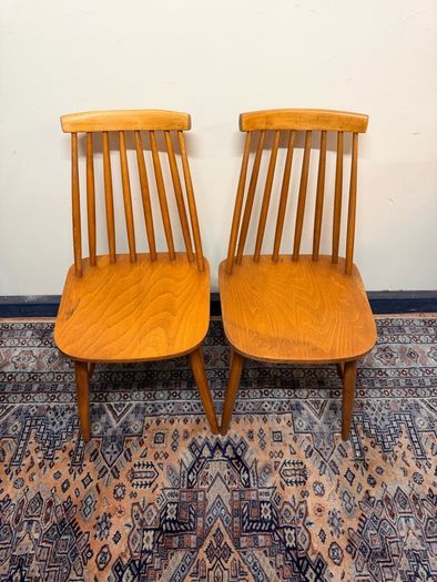 A Nice Pair of Mid Century Scandinavian Teak Chairs