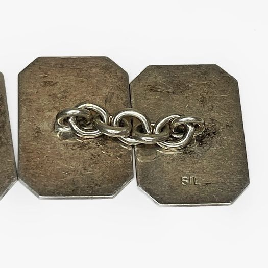 Silver cufflinks