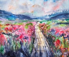 wild Atlantic way watercolour
