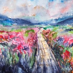 wild Atlantic way watercolour