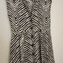 Brown cream zebra print shirt dress size 10-12 (viscose) Image 6