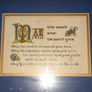 Beautiful Old Framed Blessing, Postage Available or Collection on all my items, Image 2