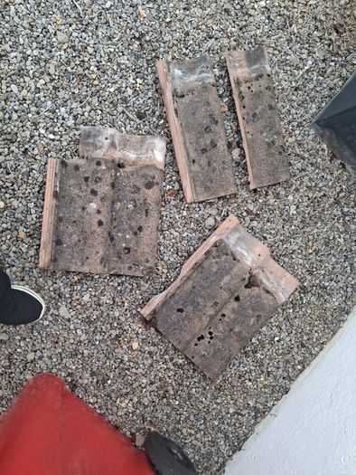 Roof tiles x 3 Damaged