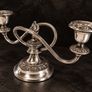 Vintage English Silver-Plated Two-Arm Candelabra Image 4