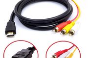 1.5m HDMI Male to 3 RCA Audio Video AV Cable Adapter