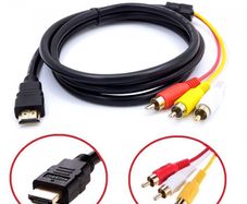 1.5m HDMI Male to 3 RCA Audio Video AV Cable Adapter