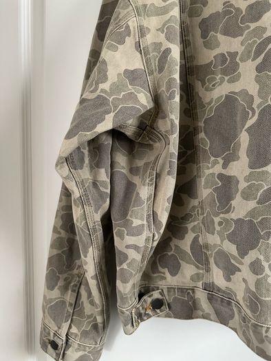 denim jacket Carhartt Camo Duck Helston men women unisex BNWT