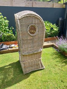 Large wicker chair