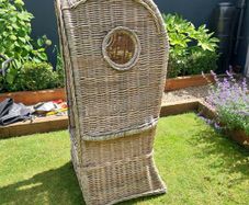 Large wicker chair