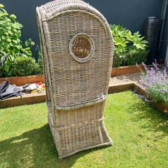 Large wicker chair