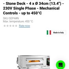 Pizza oven Gas Brand New