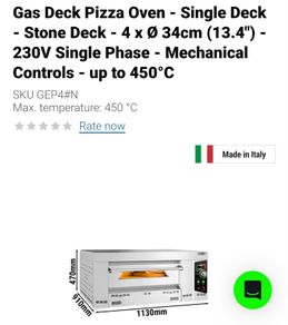 Pizza oven Gas Brand New