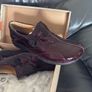 Clarks Burgundy Patent Leather Shoes Size UK 8 Image 3
