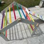 Pikler triangle climbing set with slide/climbing, foldable Image 7