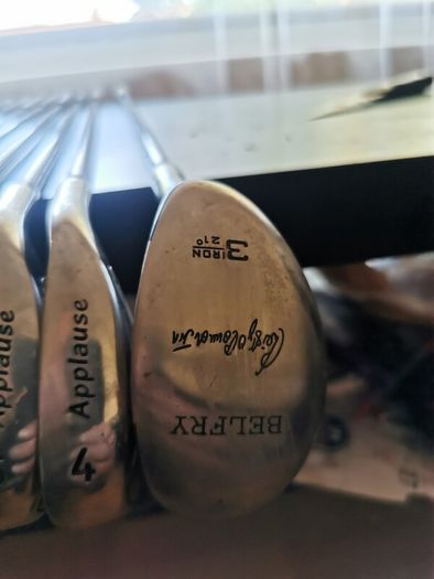 golf clubs and bag