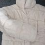 cream heavy fur effect puffa Image 5