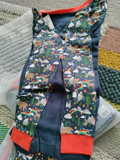 Adult christmas pyjamas Frugi organic cotton