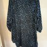 Long top - black with blue splashes Image 3