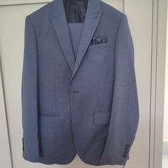 Reiss Mens Designer Suit - Blue