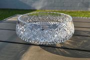 Heavy Medium Sized Crystal Fruit Bowl