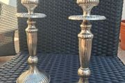 Lovely pair of Vintage silver-plated candle holders