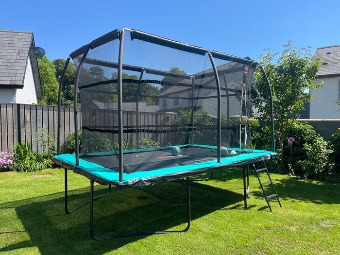 Thorpe Sports 12 x 8ft Rectangle Trampoline with Enclosure - Excellent Condition