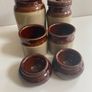 Selection of stoneware jars and condiment holders Image 6