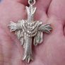 Vintage Large Sterling Silver 925 Cross L-2,2" Image 3