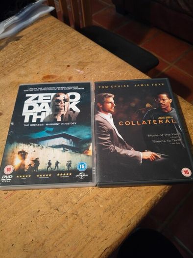 2 Dvds, Zero Dark Thirty, collateral.