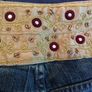 NEXT Embroidered Cropped Jeans 12    Jewelled Waistband Image 4