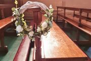 Pew End Flower Wreaths for Hire