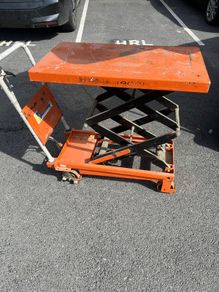 Tory Carrier 770lbs Double Scissors Lift Cart 35.8"X19.7"X2" Table Size 51.2" Max. Lift W/ Foot Brake