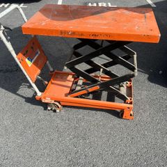 Tory Carrier 770lbs Double Scissors Lift Cart 35.8"X19.7"X2" Table Size 51.2" Max. Lift W/ Foot Brake