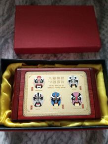 Facial Makeup of Chinese Peking Opera Trinket Box