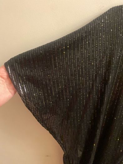 NEW black sparkly blouse (approx size 22-24)