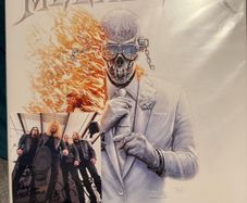 Megadeth Blue ghostly vinyl with signed post card